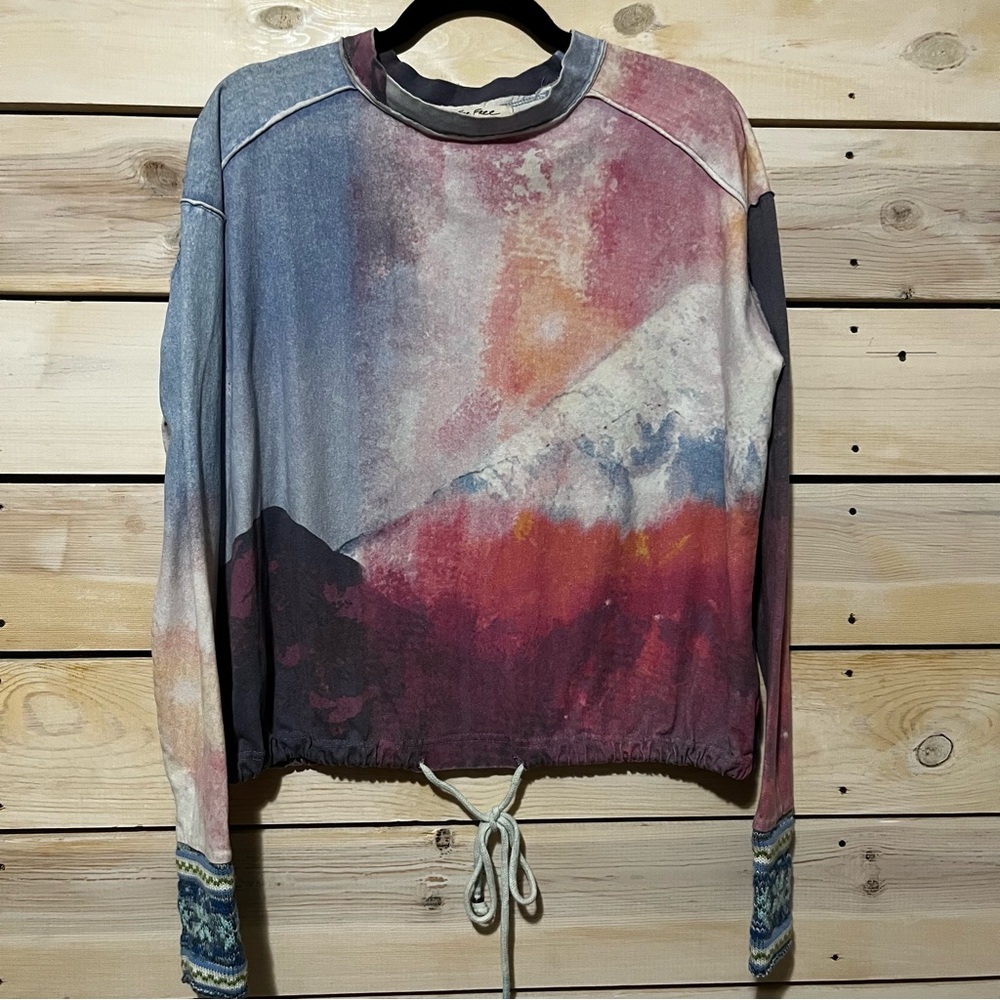We The Free Colorful Long Sleeve Top